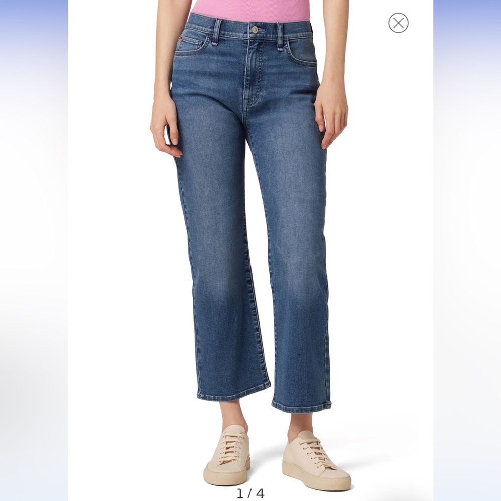 Hudson Noa High Waist Crop Straight Leg Jeans